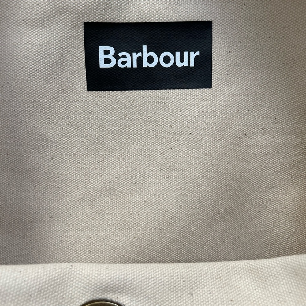 Barbour Canvas Tote Bag - Red and Yellow - Picture 7 of 11